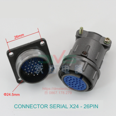 Đầu nối tín hiệu công nghiệp X24-26Pin