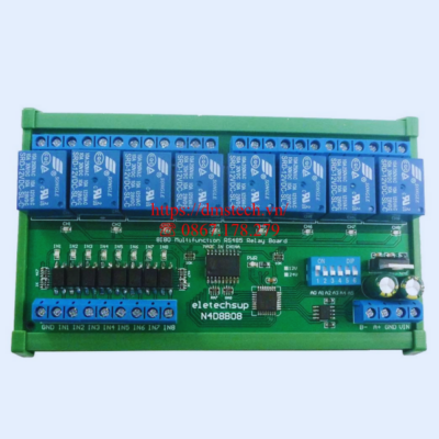Mạch relay giao tiếp máy tính, PLC 8 kênh